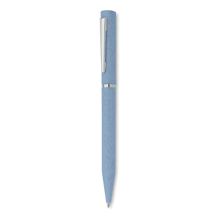 Stylo bille publicitaire paille de blé et ABS MAIPEN bleu bébé